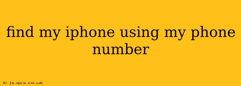 find my iphone using my phone number