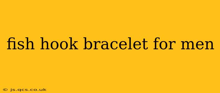 fish hook bracelet for men