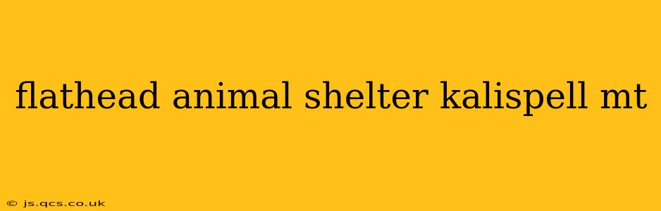flathead animal shelter kalispell mt