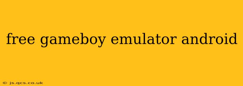 free gameboy emulator android