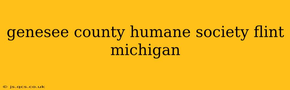 genesee county humane society flint michigan