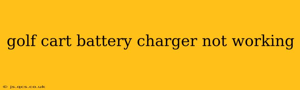 golf cart battery charger not working