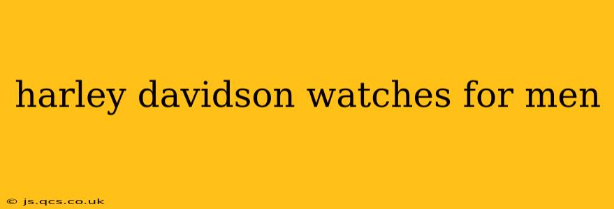 harley davidson watches for men