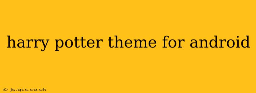 harry potter theme for android