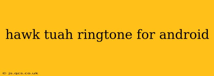 hawk tuah ringtone for android
