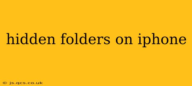 hidden folders on iphone