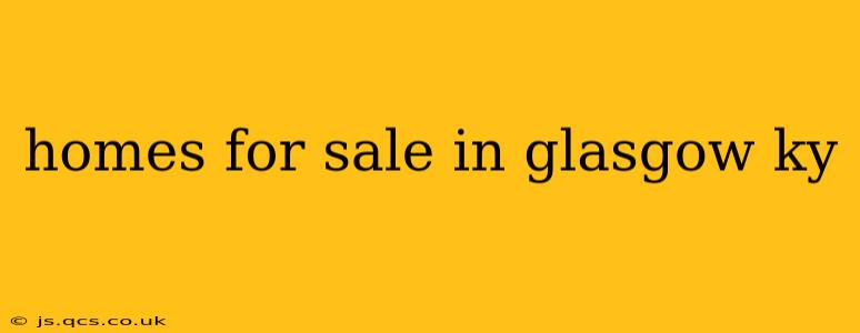 homes for sale in glasgow ky