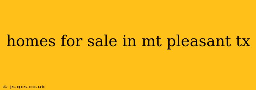 homes for sale in mt pleasant tx