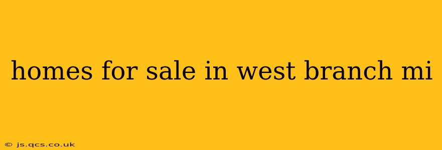 homes for sale in west branch mi