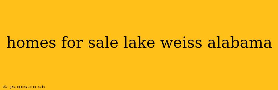 homes for sale lake weiss alabama