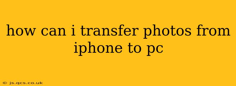 how can i transfer photos from iphone to pc