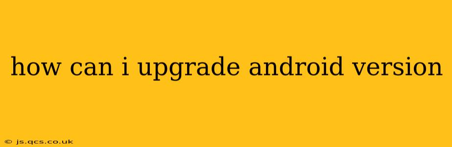 how can i upgrade android version