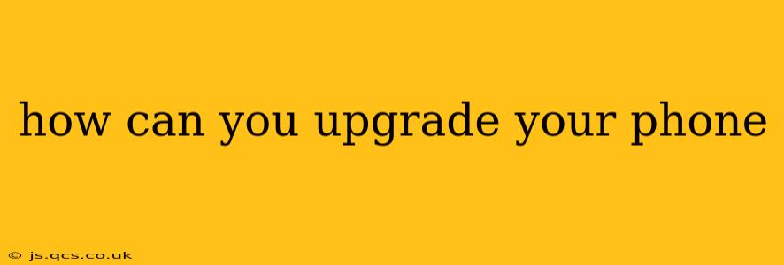 how can you upgrade your phone