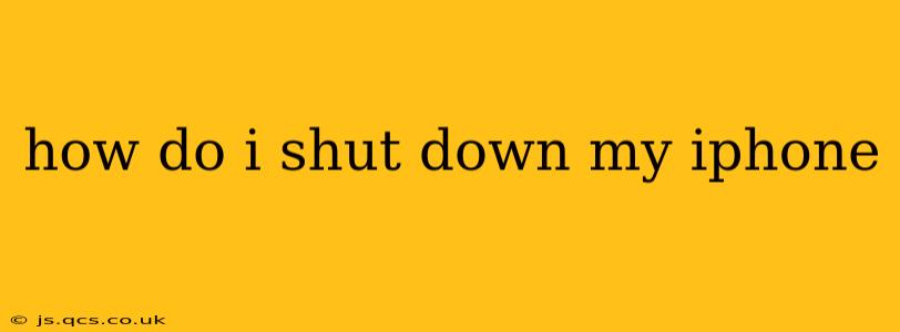 how do i shut down my iphone
