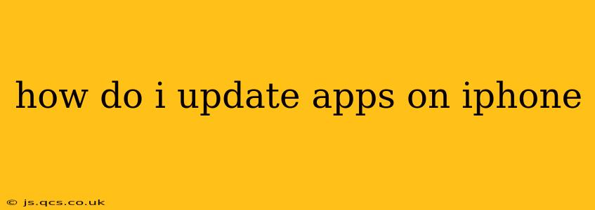 how do i update apps on iphone