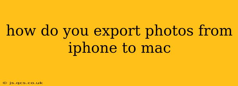 how do you export photos from iphone to mac