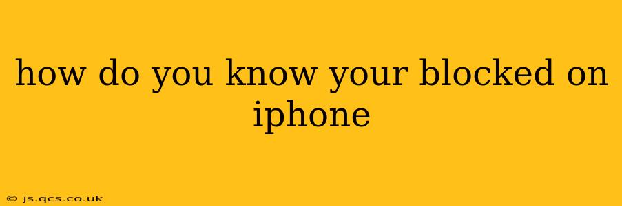 how do you know your blocked on iphone
