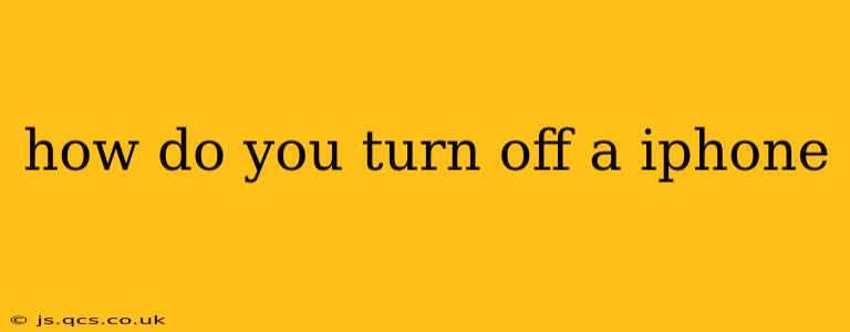 how do you turn off a iphone