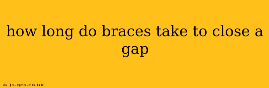 how long do braces take to close a gap