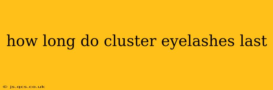 how long do cluster eyelashes last