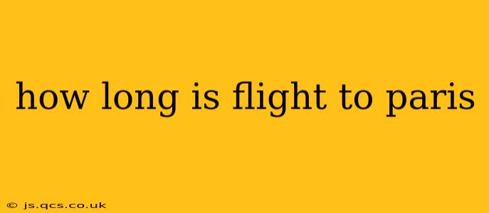 how long is flight to paris