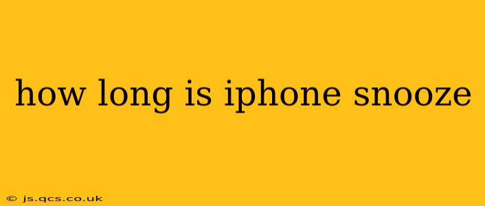 how long is iphone snooze