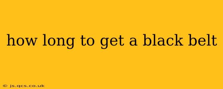 how long to get a black belt