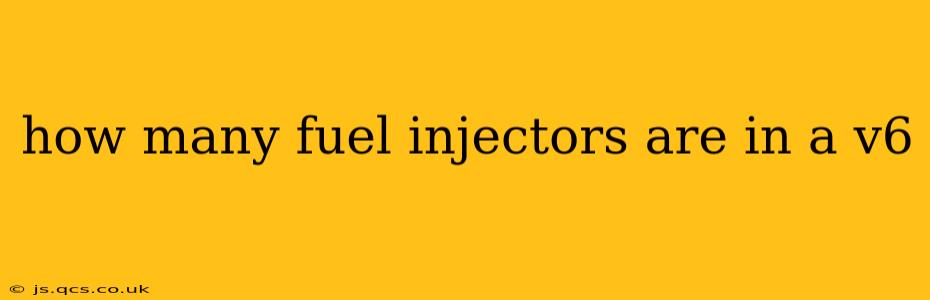 how many fuel injectors are in a v6