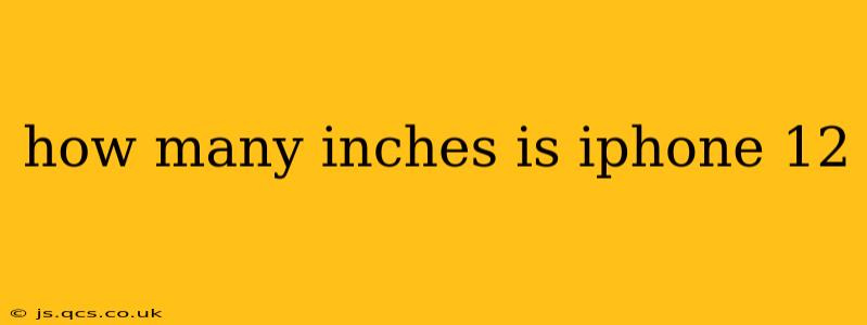 how many inches is iphone 12