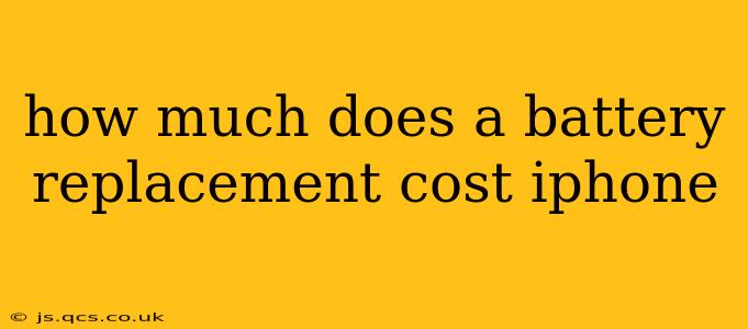 how much does a battery replacement cost iphone