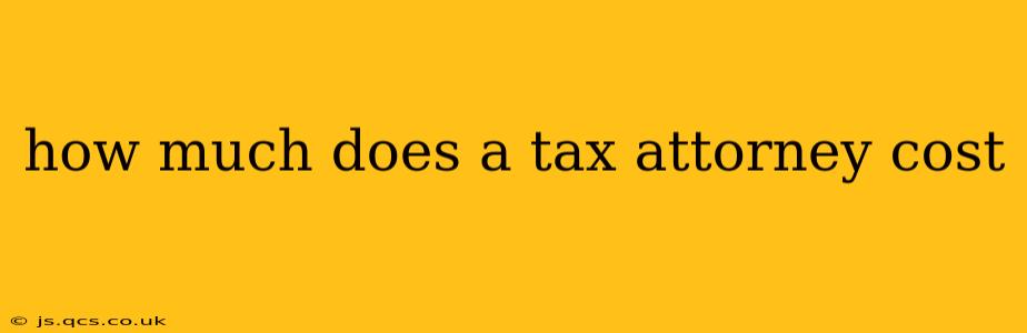 how much does a tax attorney cost