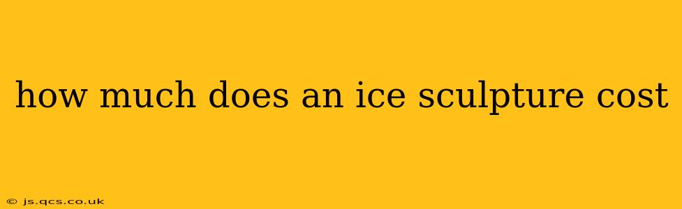 how much does an ice sculpture cost