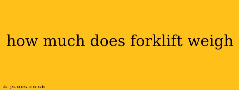 how much does forklift weigh
