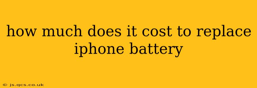how much does it cost to replace iphone battery