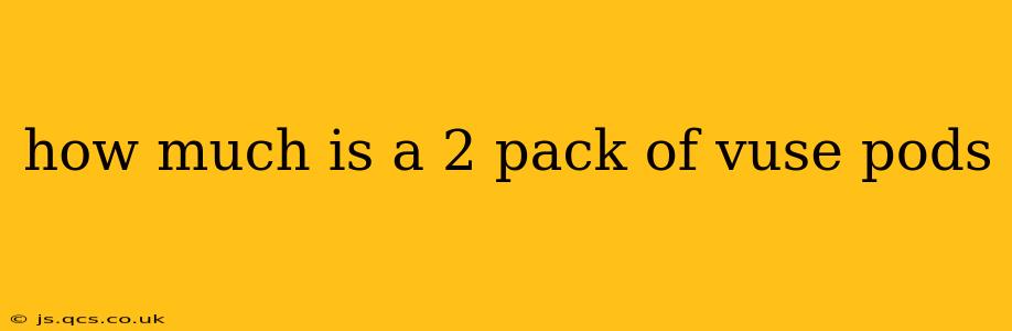 how much is a 2 pack of vuse pods