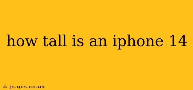how tall is an iphone 14