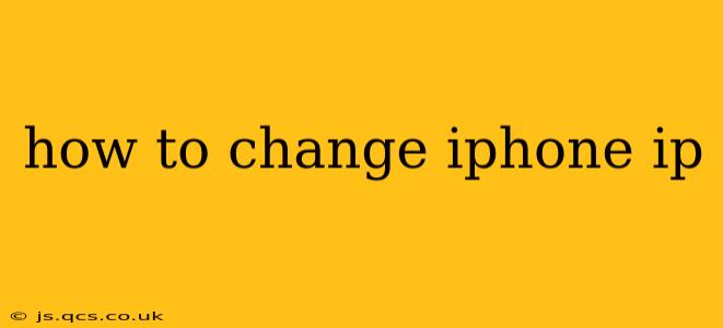 how to change iphone ip