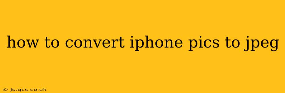 how to convert iphone pics to jpeg