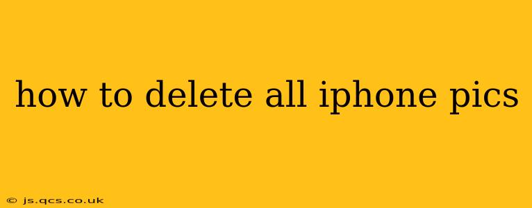how to delete all iphone pics