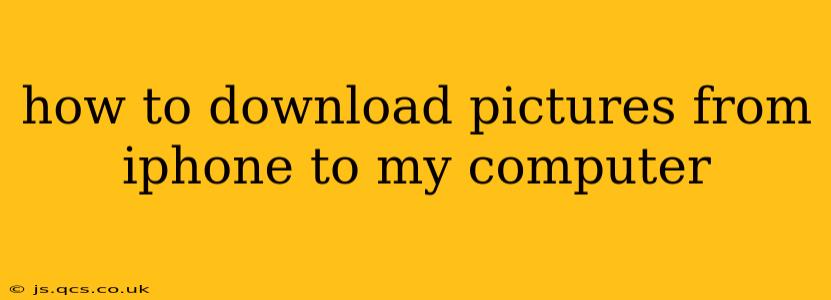 how to download pictures from iphone to my computer
