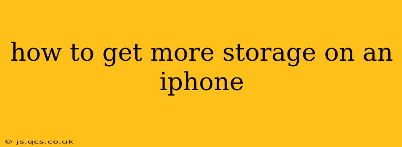 how to get more storage on an iphone