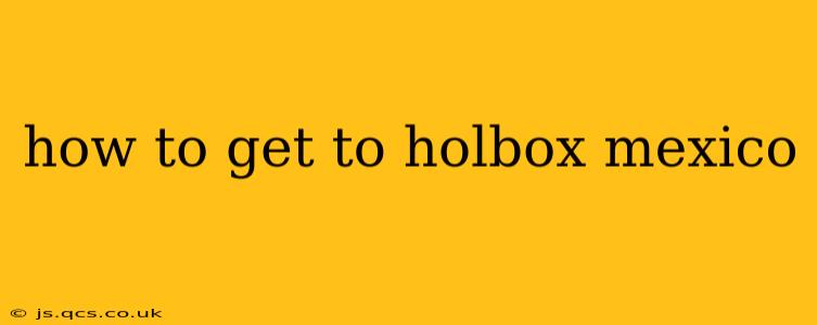 how to get to holbox mexico