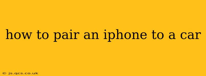 how to pair an iphone to a car