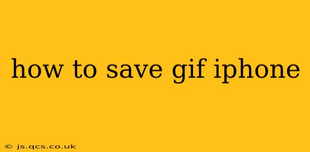 how to save gif iphone