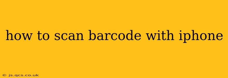 how to scan barcode with iphone
