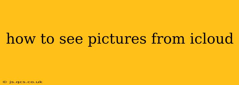how to see pictures from icloud