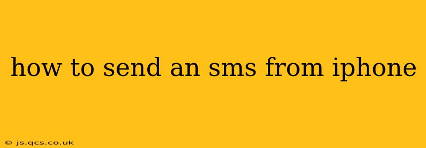 how to send an sms from iphone