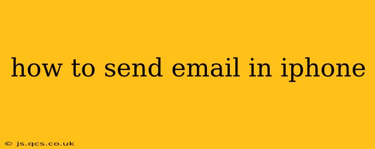 how to send email in iphone