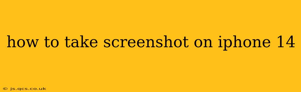 how to take screenshot on iphone 14