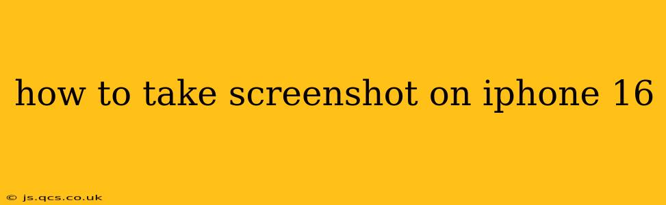 how to take screenshot on iphone 16